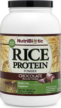NutriBiotic – Chocolate Rice Protein 3 Lb (1.36kg) | Low Carb Vegetarian &amp Keto-Friendly Raw Protein Powder | Grown &amp Processed Without Chemicals GMOs or Gluten | Easy to Digest &amp Nutri
