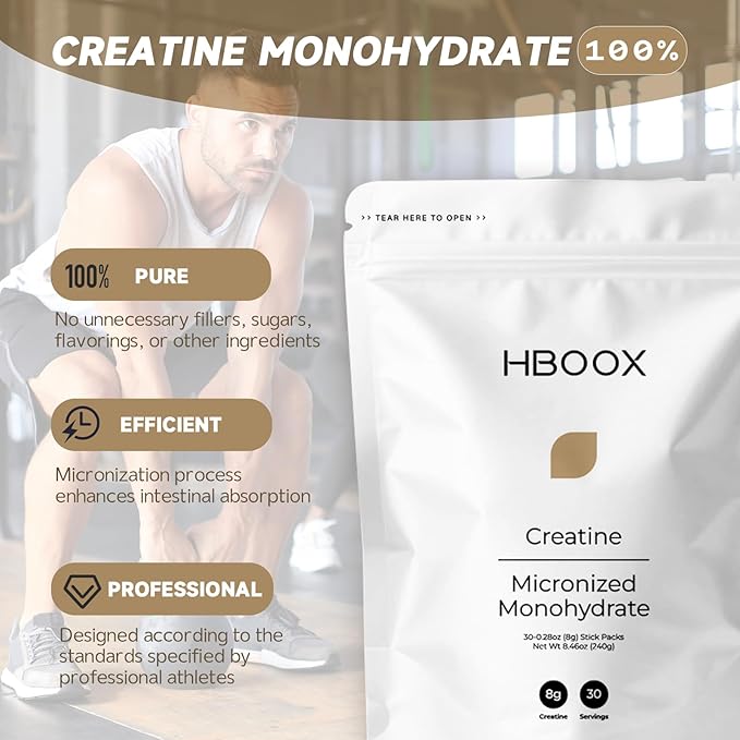 Micronized Creatine Monohydrate Powder Vegan and Keto Friendly 30 Servings with 8g per Serving Gluten Free Supplement for Women and Men