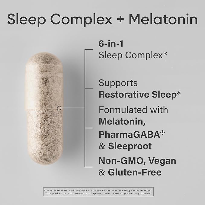 Sports Research® Sleep Pack - Sleep Complex with Melatonin 5mg + Magnesium L-Threonate Capsules 2000mg + Ashwagandha