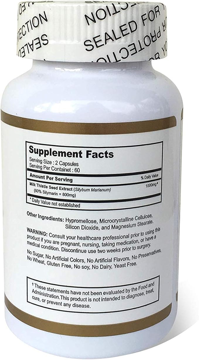 Milk Thistle 1000 mg 120 VegiCapsules