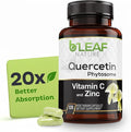 B'LEAF NATURE Quercetin Phytosome 120 Capsules – 1000mg High Absorption Quercetin with Vitamin C and Zinc – Non-GMO Vegetarian Quercetin Supplement for Immune Energy and Seasonal Support