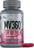 Women's Nutrition MV360 5-in-1 Complete Multivitamin with Essential Vitamins for Energy Digestion Toning Immune Support &amp Women’s Health &amp Beauty 60 Tablets 30 Servings