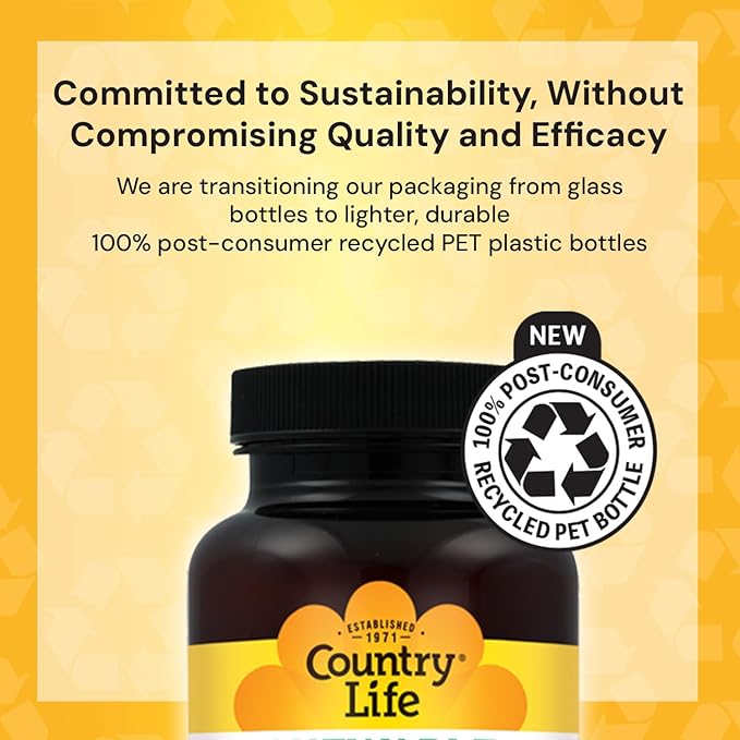 Country Life Chelated Magnesium 250mg - Supports Heart Bone &amp Muscle Health Vegan-Friendly Magnesium Supplement with Magnesium Oxide and Amino Acid Chelate Gluten-Free
