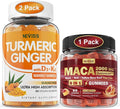 2 Pack Turmeric Ginger Gummies + 1Pack Maca Filled Gummies
