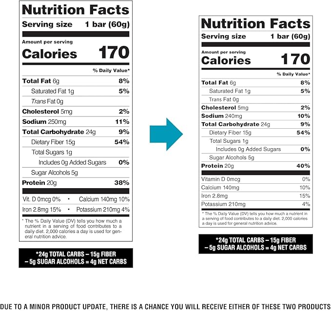 Quest Nutrition Chocolate Brownie Protein Bar 20g Protein 1g Sugar 4g Net Carb High Fiber Gluten Free Gluten Free 12 Count