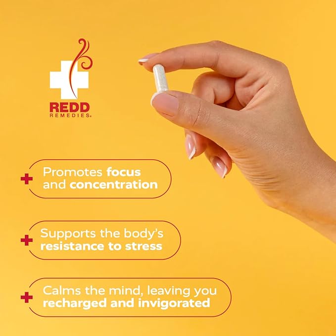 Redd Remedies At Ease Supports Relaxation and Stress Resistance 80 Vegan Capsules