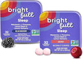 Natural Sleep Aid with Melatonin Ashwagandha Lemon Balm &amp L-Theanine – Cherry 32 Chewable Tablets + BlackBerry 32 Chewable Tablets