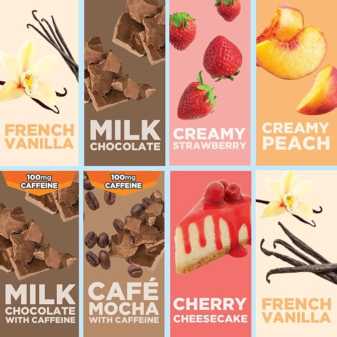 Ensure Max Protein Nutrition Shakes Variety Pack With 30g of Protein &amp Max Protein Nutrition Shake with 30g of Protein 1g of Sugar High Protein Shake French Vanilla Liquid 11 fl oz (Pack of