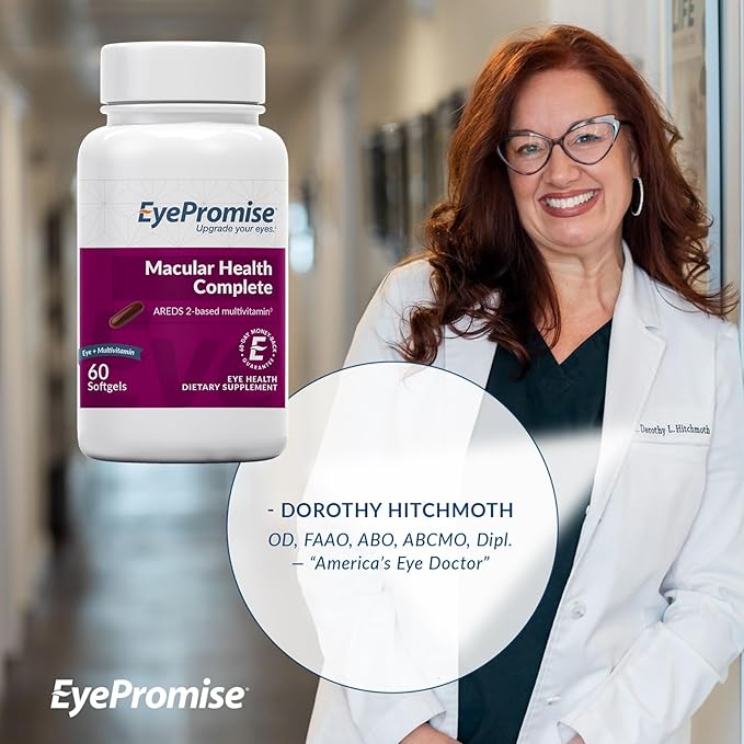 EyePromise Macular Health Complete Supplement - 60 Softgels 30-Day Supply - Complete Macular Support with 10mg Lutein &amp Zeaxanthin