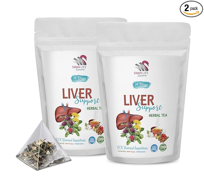 milk thistle liver complex - LIVER SUPPORT TEA HERBAL 14 Days caffeine free non gmo gluten free - dandelion root bulk herb 2 Bags