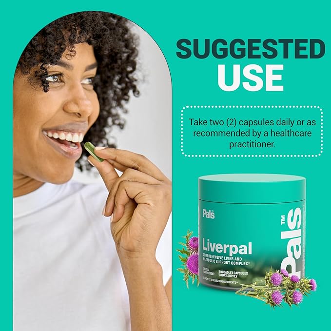 Liver Cleanse Detox &amp Repair Vitamins with Artichoke &amp Silymarin 1000mg Liverpal Comprehensive Milk Thistle Liver Support Supplement for Optimal Health Digestion &amp Immunity Vegan Capsul