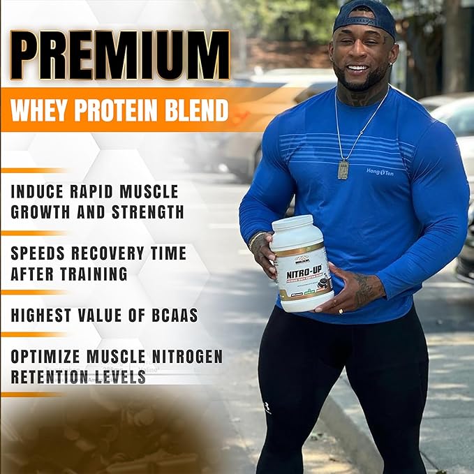 MUSCLEOLOGY Nitro-Up Hydrolyzed Whey Isolate Protein Cookies &amp Cream 2 Pound