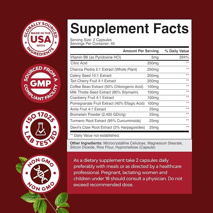 Bundle of Green Coffee Bean Extract for Uric Acid Cleanse &amp Detox with Turmeric Tart Cherry &amp Celery Seed and G-Curve Butt and Breast Growth Capsules - Horny Goat Weed Muira Puama &amp Maca