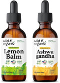 Wild &amp Organic Lemon Balm Tincture 2 fl oz &amp Ashwagandha Tincture 2 fl oz