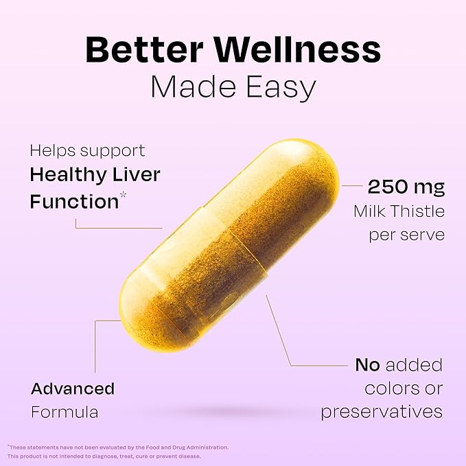 Auric Milk Thistle ++ 180 Capsules | Elite Formula | Daily Wellness Support | Veg Capsules | Gluten-Free | Additive-Free | Plant-Based| 500 mg Actives per Serve