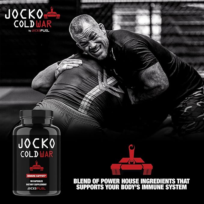 Jocko Fuel Immune Support Supplement - Elderberry with Zinc &amp Vitamin C for Adults - Immune Defense with Vitamin C D3 Superfoods Herbs &amp Minerals (90 Capsules)