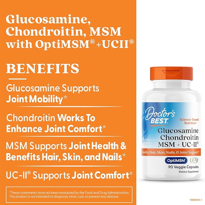 Doctor's Best Glucosamine Chondroitin MSM UCII