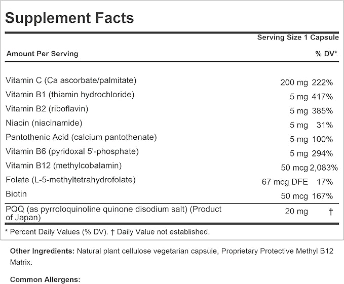 ANDREW LESSMAN PQQ 20mg - 240 Capsules - 20mg Pyrroloquinoline Quinone Natural Protective Compound Supports Vital Organs Heart Brain Liver Immune System. Mitochondrial Biogenesis No Additives