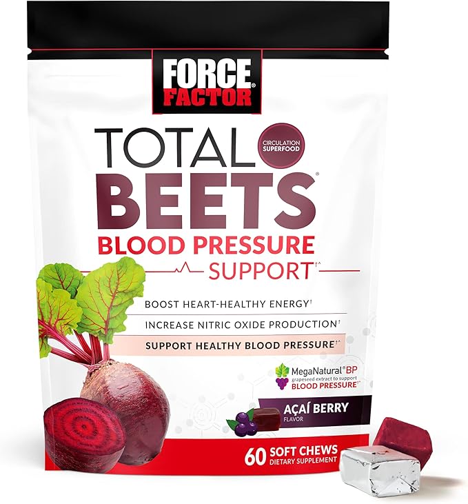 Force Factor Total Beets Blood Pressure Support Supplements with Beet Powder &amp Better Turmeric Joint Support Supplement for Extra Strength Joint Health