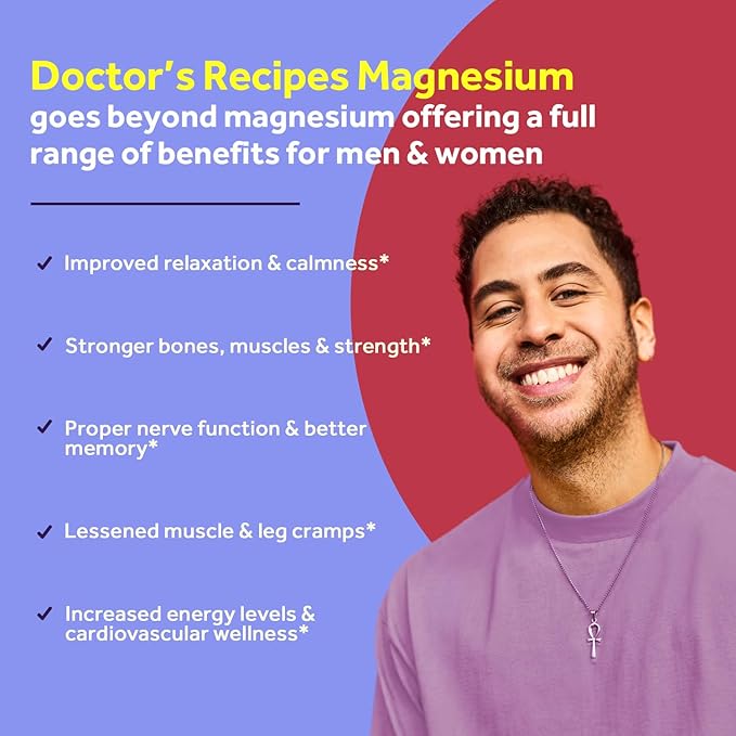 Doctor's Recipes Organic Prebiotics and Probiotics for Women Digestive Health Magnesium Glycinate Supplement