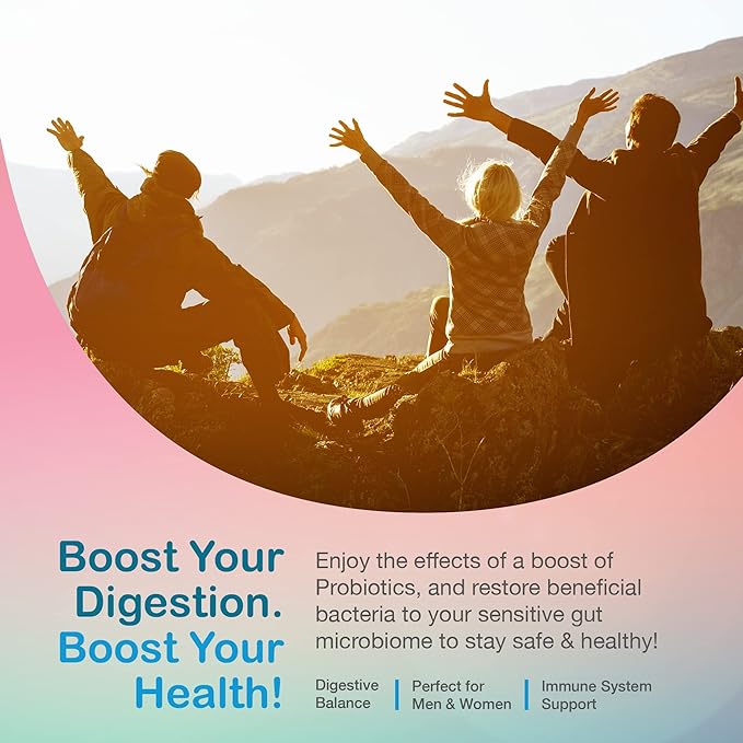 YUM-V'S Sugar Free Probiotic Gummies - Probiotics for Men &amp Women to Help Support Digestive Function – Adults &amp Kids Probiotic with 5 Billion CFU Bacillus Coagulans – Vegan &amp Gluten-Free (