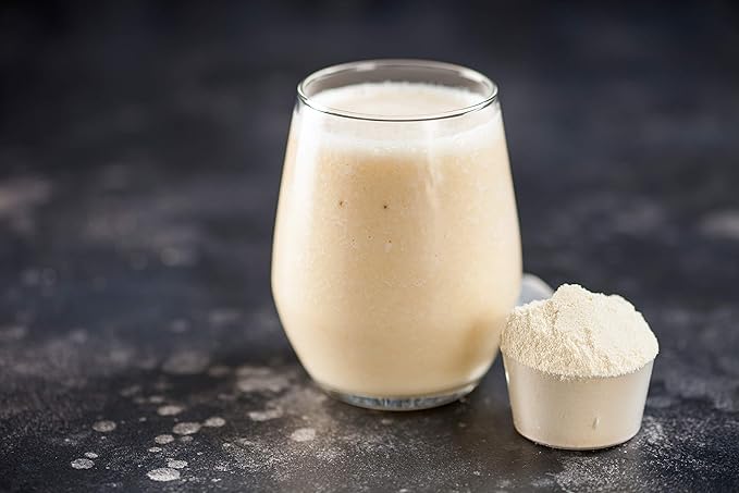 Vegan Elemental Shake – Powdered Blend Natural Ingredients Non-GMO Gluten-Free Organic Sprouted Rice Protein - Smooth Easily Mixable Formula (2.2 lbs Unsweetened Vanilla Brulée)