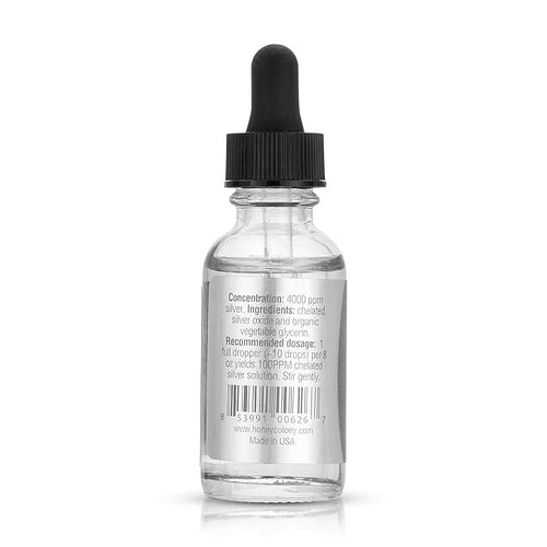 3rd Rock Essentials | Silver Excelsior Serum 4000 PPM Silver Oxide Dietary Supplement | All Natural Liquid Silver Concentrate Immune Support Supplement (1 oz)