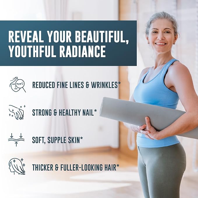 Advanced Collagen Complex Powder – VERISOL® FORTIBONE® &amp FORTIGEL® for Hair Skin Bone &amp Joint Support – Clinically Studied Ingredients – Grass-Fed Hydrolyzed Collagen Peptides – 30 Serving
