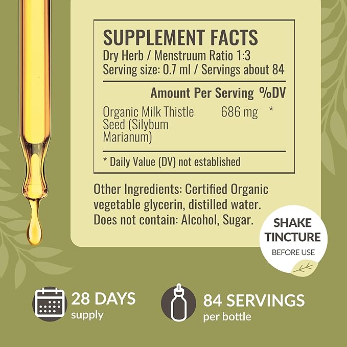 HERBAMAMA Milk Thistle and Glutathione Kit - Bundle of Milk Thistle Extract 2 fl oz &amp 500 mg Reduced L-Glutathione Gummies - Vegan Non-GMO Alcohol-Free - 2 Pack