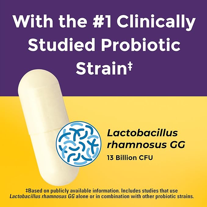 Nature Made Probiotics for Digestive Health Extra Strength 15 Billion CFU from Live Cultures Probiotics for Women and Men 30 Probiotic Capsules 30 Day Supply