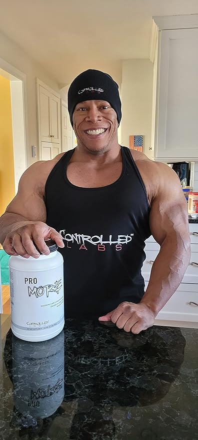 CONTROLLED LABS PROmore Protein Powder (27 Servings) - 24g Protein Per Scoop - 94% Sugar-Free Premium Smooth-Drink Formula (Chocolate Ice Cream Sundae) (27 Servings French Vanilla Ice Cream Sundae)