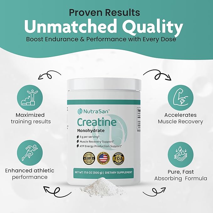 Creatine Monohydrate Powder &amp Collagen Peptides Bundle - Micronized Creatine 5g Serving with Hydrolyzed Type I &amp III Collagen Protein Powder 20g for Fitness &amp Daily Wellness