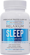 Relaxium Sleep Aid for Adults - Melatonin 5mg with Magnesium Glycinate Valerest &amp Ashwagandha - Non-Habit Forming Sleep Support for Falling Asleep &amp Staying Asleep - 60 Capsules (30-Day Suppl