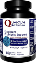 Quantum Nutrition Labs Probiotic Support - Pre Pro Post Biotics for Women &amp Men Prebiotics Probiotics Postbiotics &amp Phytobiotics - 60 Vegetarian Softgel Capsules