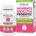 Probulin Womens Probiotic - Vaginal UT Gut &amp Immune Health with Lactobacillus Reuteri - 20 Billion CFU 12 Probiotic Strains &amp Prebiotics - 60 Vegan Gluten Free Capsules for Whole-Body Well