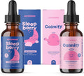 JoySpring Magnesium Citrate Liquid &amp Magnesium Glycinate and Sleepberry Melatonin 1MG for Kids