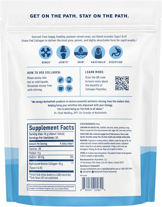 NativePath Collagen Stick Packs and Collagen 25 Bundle