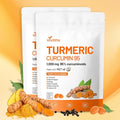 10-in-1 Turmeric Supplement Softgels 95% Curcumin for 1000mg Made Mct Oil 60-Day Supply with Black Pepper Ginger Propolis Powder Black Seed Oil Saw Palmetto Oil Zinc Vitamin D3 E More 2 Bag