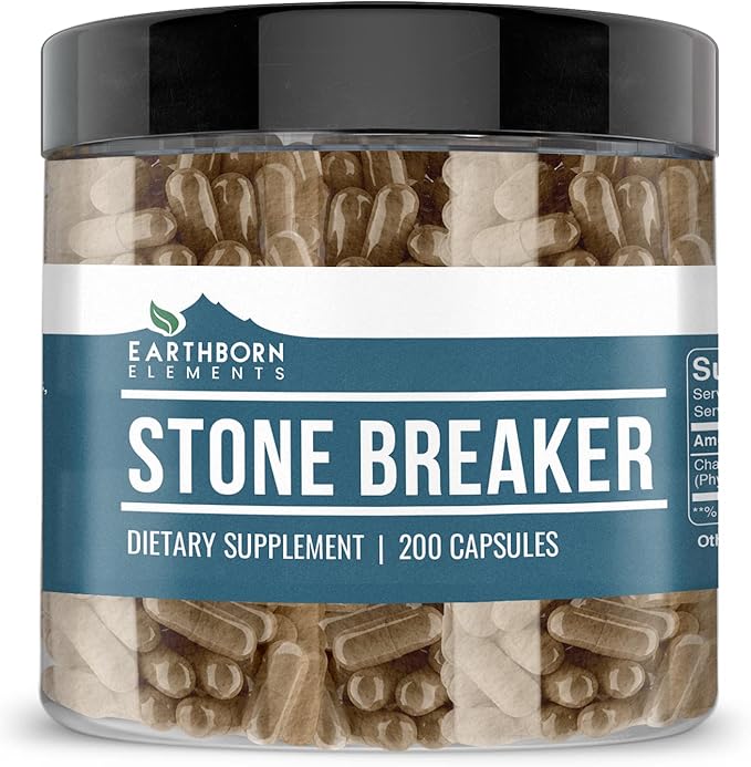 Earthborn Elements Chanca Piedra &amp Magnesium Citrate Bundle (200 caps)