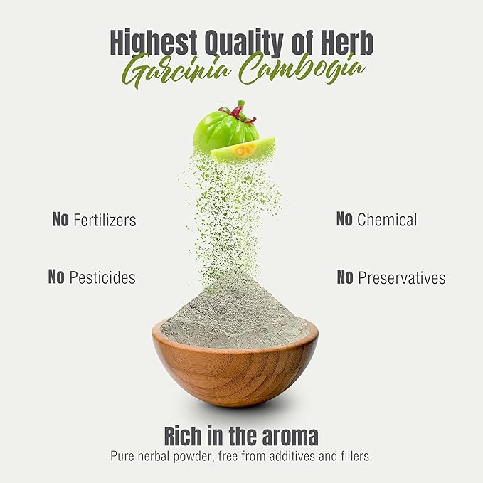 Herbsforever Garcinia Cambogia Powder Support Active &amp Energetic Body 230 GMS (Pack of 2)