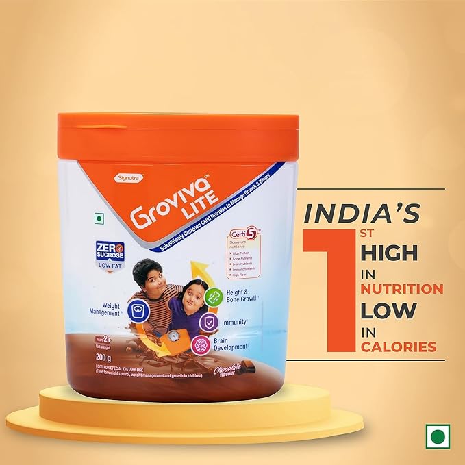 Child Nutrition to Manage Growth and Weight Chocolate - 200Grams-Jar