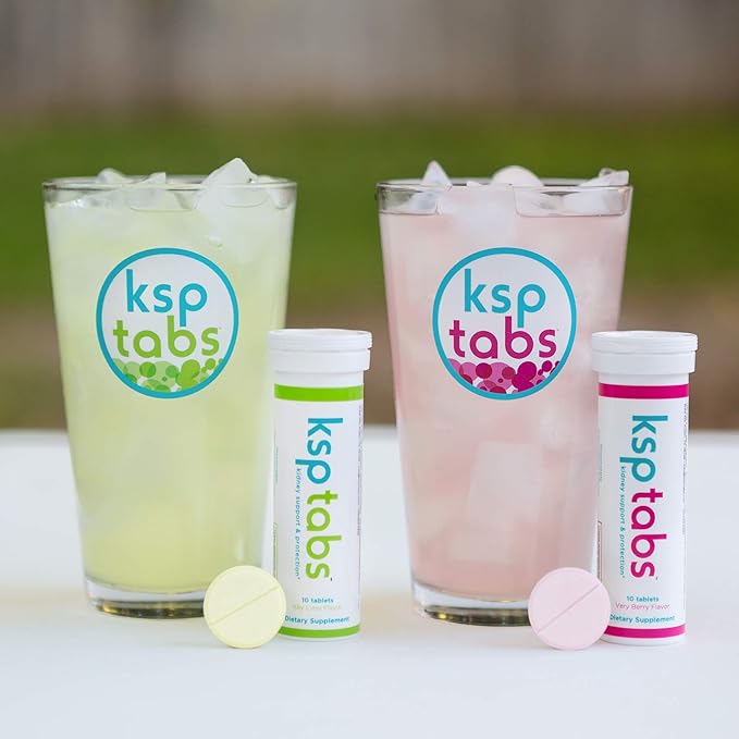 Lime &amp Berry All Natural Hydration &amp Kidney Health Supplement to Combat Calcium Oxalate Crystal Formation 80 Tablets