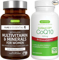 Multivitamin &amp Minerals for Women + High Absorption CoQ10 100mg 120 Softgels Energy Bundle Sustained Release Advanced Multivitamin + CoQ10 with Vitamin E &amp D-Limonene by Igennus