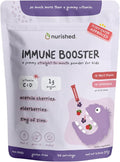 Kids Immune Booster with Elderberry Acerola Cherry Zinc Vitamins C &amp D - Straight-to-Mouth Powder - 30 Servings - 2 Flavors