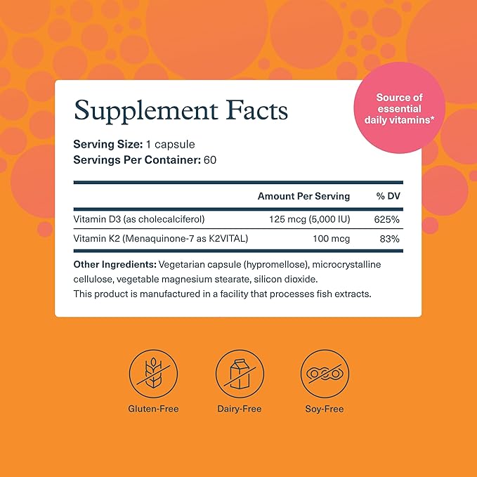 Youtheory Ashwagandha 1000mg (60 Veg Caps) K2D3 (60 Veg Caps) – Stress &amp Cortisol Support Bone &amp Heart Health* – Gluten Dairy &amp Soy Free Supplements for Men &amp Women