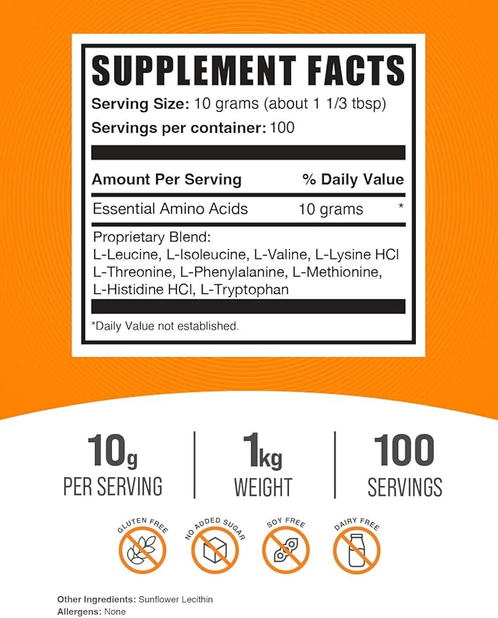 BULKSUPPLEMENTS.COM EAA Powder 1kg + Creatine 500g Bundle