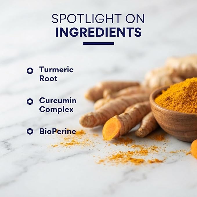 Research Verified Turmeric Curcumin Supplement with Black Pepper (BioPerine) - High Potency Curcumin - Antioxidant Joints &amp Daily Wellness - 60 Vegan Turmeric Capsules - Made in USA - 3 Month Sup