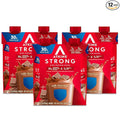 Atkins Strong High Protein Shake Milk Chocolate 30g Protein 7g Prebiotic Fiber 1g Sugar GLP-1 Support Muscle &amp Gut Health Support Complex 12 Count