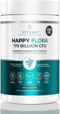 VITASEI Happy Flora Probiotic &amp Prebiotic Complex with Magnesium and Zinc - 16 oz