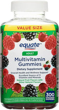 Equate Multivitamin Gummies for General Health Natural Fruit 300 Count Pack 01 + Sticker